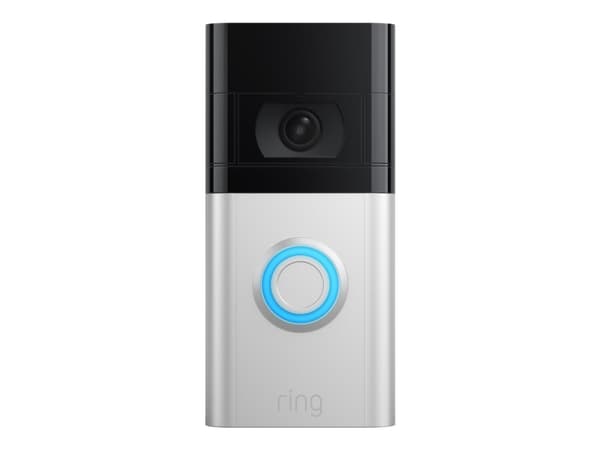 Ring Video Doorbell 4, Musta, Hopea, Koti, 160°, 84°, 1080p, Langaton