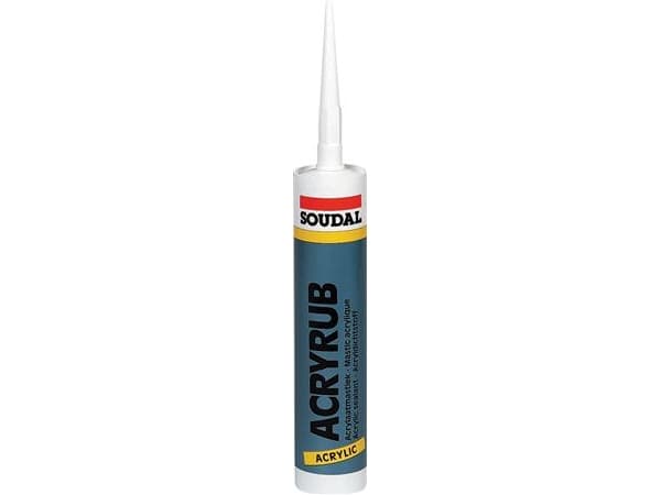 Fugemasse Acryrub hvid 310ml patron plasto-elastisk en-komponent fugemasse baseret på en akryl