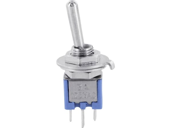 TRU COMPONENTS TC-MK244Z Keinukytkin 125 V/AC 1 x On/On Klikkaava 1 kpl