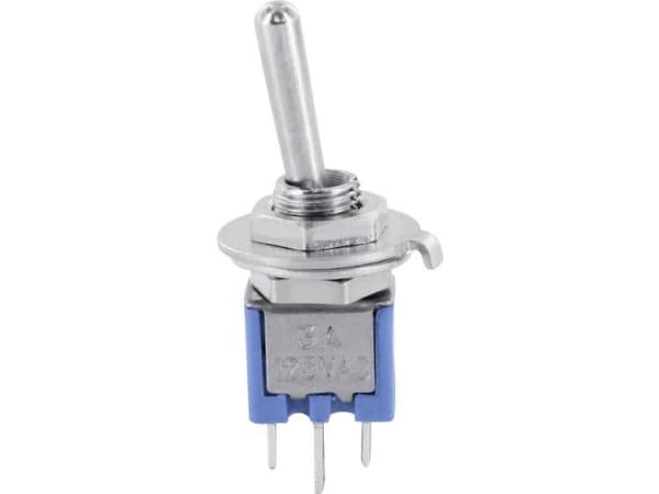 TRU COMPONENTS TC-MK244Z Keinukytkin 125 V/AC 1 x On/On Klikkaava 1 kpl