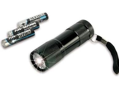 Ansmann Action9, Käsikokoinen taskulamppu, Musta, Alumiini, LED, 9 lamppua, 30 m