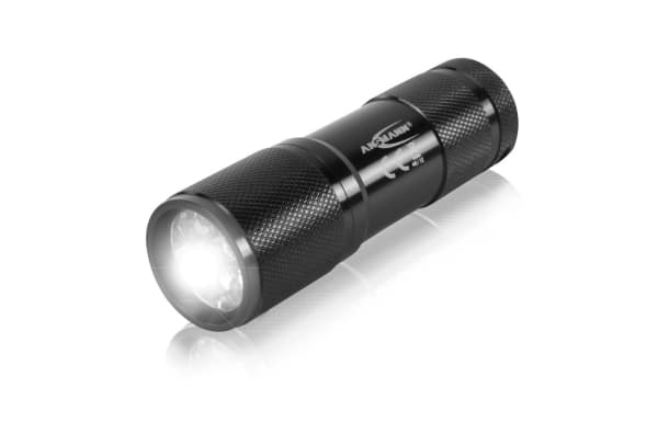 Ansmann Action9, Käsikokoinen taskulamppu, Musta, Alumiini, LED, 9 lamppua, 30 m