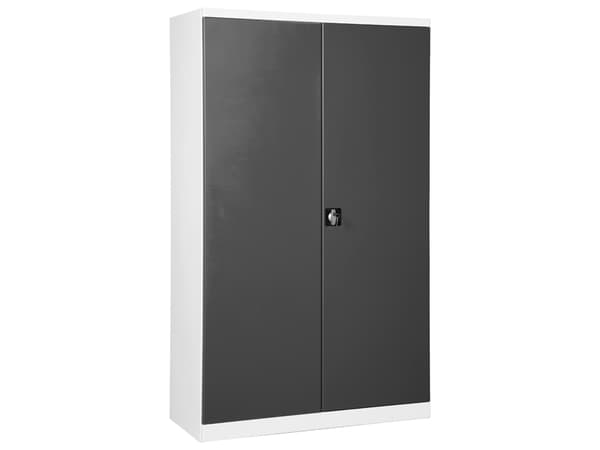 Förvaringsskåp ASPB Mod1 1980x1200x670 Grå dörr Blå låda