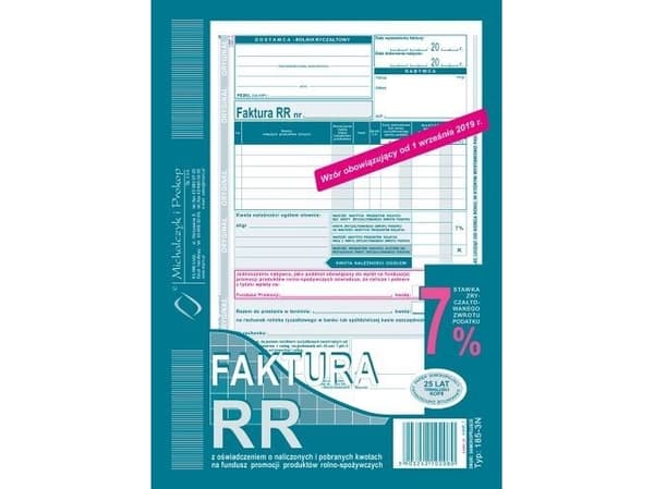 MICHALCZYK AND PROKOP RR VAT invoice for farmers A5