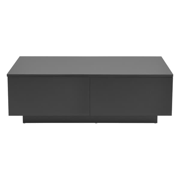 [en.casa] Soffbord Kagiso-med 4 lådor-95x60x31cm-spånskiva-mörkgrå matt