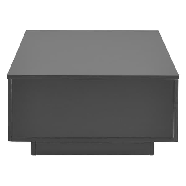 [en.casa] Soffbord Kagiso-med 4 lådor-95x60x31cm-spånskiva-mörkgrå matt