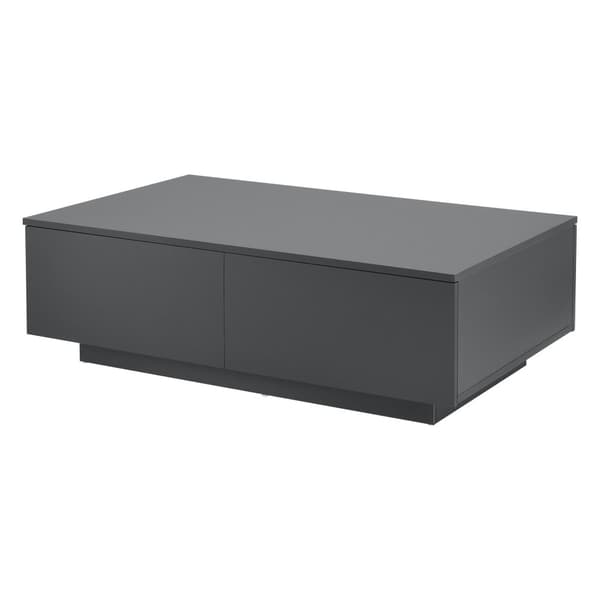 [en.casa] Soffbord Kagiso-med 4 lådor-95x60x31cm-spånskiva-mörkgrå matt