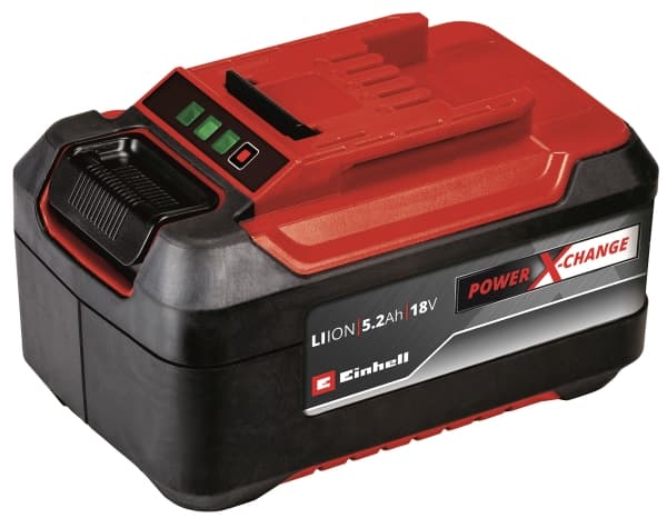 Einhell PXC-Twinpack, Batteri, Litium-Ion (Li-Ion), 5,2 Ah, 18 V, Svart, Röd, Akrylnitrilbutadienstyren (ABS)