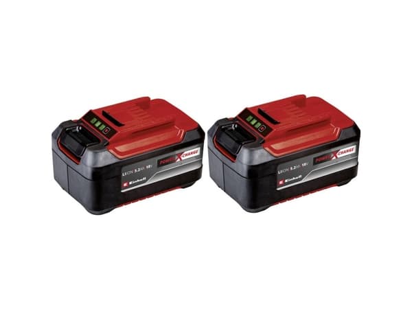 Einhell PXC-Twinpack, Batteri, Litium-Ion (Li-Ion), 5,2 Ah, 18 V, Svart, Röd, Akrylnitrilbutadienstyren (ABS)