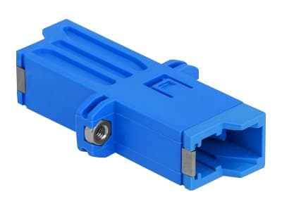 Delock - Verkkoliitin - E2000 single-mode (naaras) - E2000 single-mode (naaras) - valokuitu - simplex - sininen