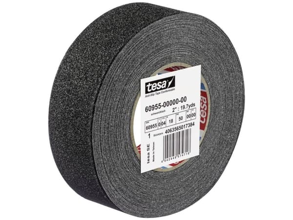 Skridsikker tape Tesa 60955, 50 mm x 18 m, gul/sort