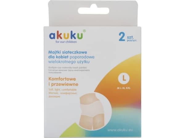 Postpartum truse Akuku Akuku Mesh truse for kvinner postpartum L - 2 stk
