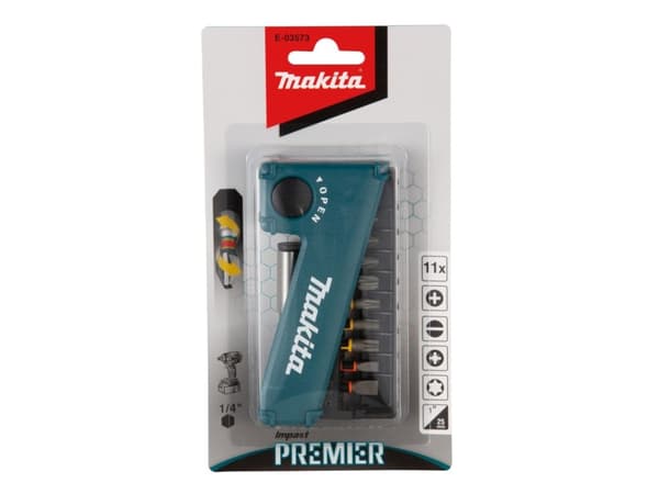 Makita Impact Premier - Iskuruuvimeisselin kärki - 11 kpl - torx, phillips, pozidriv, slot - kuusiokolo - pituus: 50 mm, 25 mm - Makita DHP486RTJ, DH