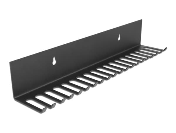 Delock - Kabelholder - veggmonterbar - svart