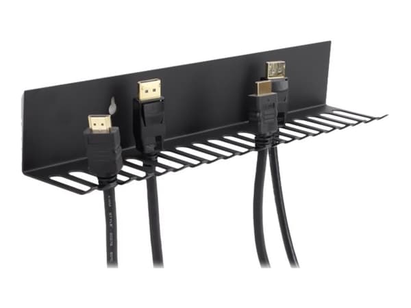 Delock - Kabelholder - veggmonterbar - svart
