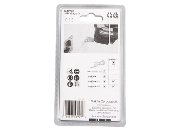Makita MAP008 - Nedsenket sagblad - for tre, epoksy, porøs betong, gipsplate, styrofoam - bredde: 53 mm - grovkorn: K40