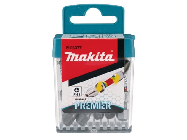Makita E-03377, 10 styck, PH 2, 1/4, 50 mm, 25 mm, 50 mm