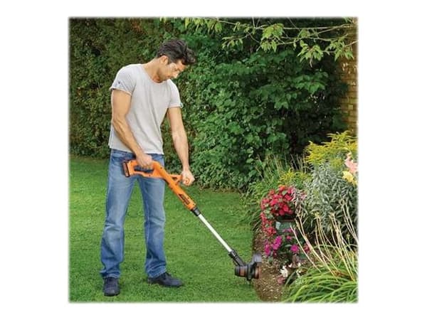 BLACK+DECKER - Gressstusser - trådløs - 18 V - 2 Ah - 9000 rpm - 25 cm - 3.5 kg