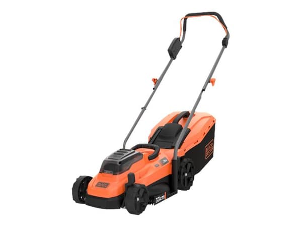 BLACK+DECKER BCMW3318L2-QW - Gressklipper - trådløs - 18 V - 2.5 Ah - 2 batterier - 33 cm - 15 kg