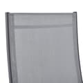 Miniatyrbild 6 av 7: [en.casa] Trädgårdsstol Kalamata set om 2-hopfällbar-105x57x68cm-vikbart ryggstöd-pulverlackerat stål-polyester-ljusgrå-mörkgrå
