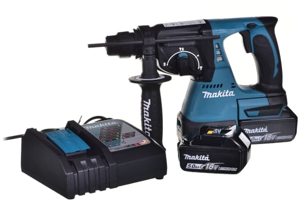 MAKITA BORING OG SKIKKING HAMMER SDS-PLUS 18V 2J 2 x 5,0Ah BLDC DHR242RTJ
