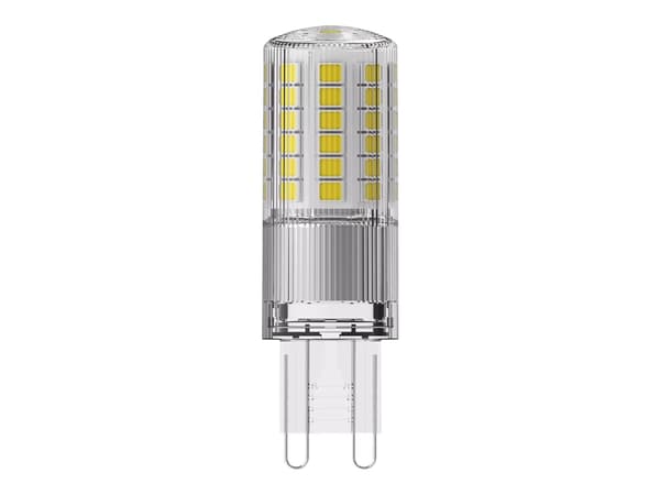 OSRAM LED STAR+ - LED-glödlampa - form: PIN - klar finish - G9 - 4 W (motsvarande 40 W) - klass E - varmt vitt ljus - 2700 K