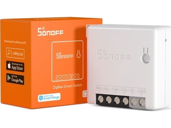 Sonoff ZBMINI, Langallinen & langaton, ZigBee, Valkoinen, 2200 W, 2400 MHz, Sisätila