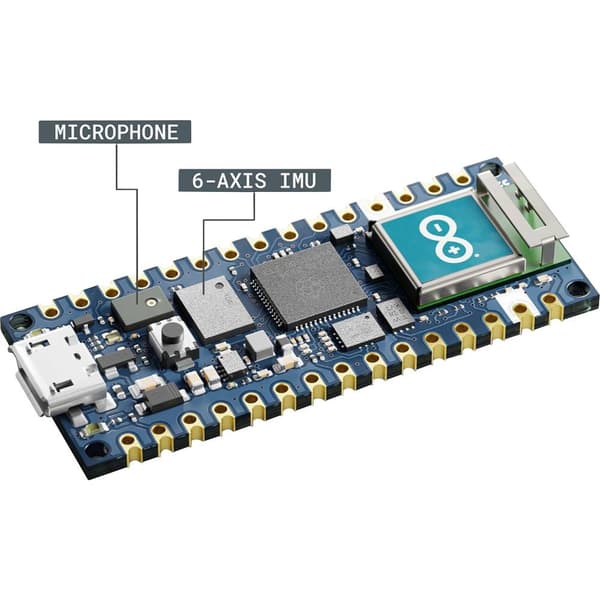Arduino ABX00053 Kort NANO RP2040 CONNECT I/O-Pins Nano