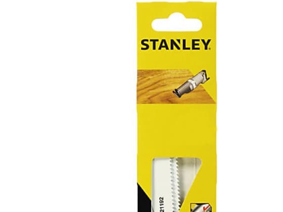 Stanley STA21192-XJ, Sticksågsblad, Gjuten aluminium, Icke-järnmetaller, Plast, Trä, Trä med spik, Höglegerat stål (HAS), Svart, Grå, 15,2 cm, 2 styc