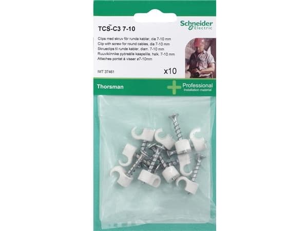 SCHNEIDER ELECTRIC Skruvklämmor TCS-C3 7-10 vit - 10 st - I påse för DIY