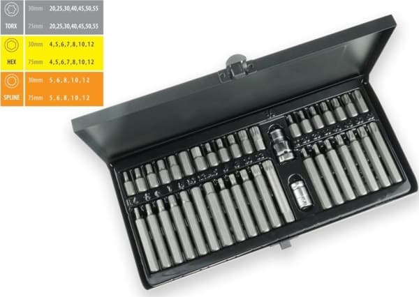 Dedra ruuvimeisselit 40 kpl metallikotelo