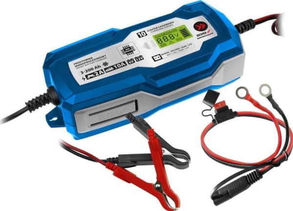 Dedra mikroprosessor likeretter 10A, LCD, 6/12V 3-200Ah LFP