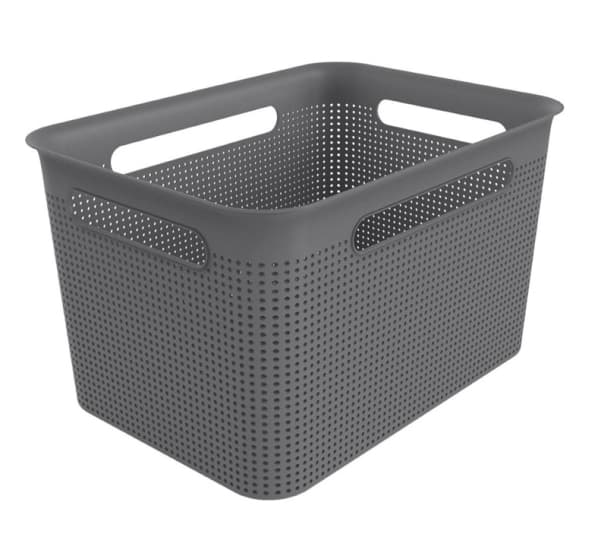 Rotho Brisen, Förvaringslåda, Antracit, Rektangulär, Plast, Monokromatiskt, inomhus