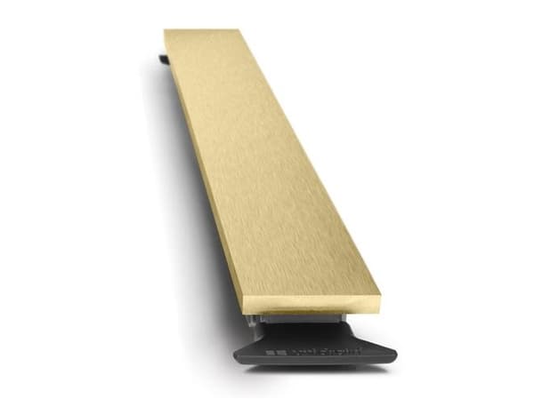 Unidrain HighLine Panel set. - Ruostumattomasta teräksestä valmistettu linja. messinki. 1200mm