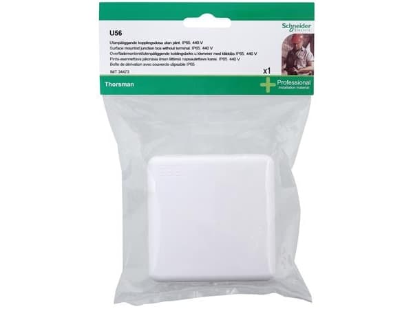 SCHNEIDER ELECTRIC Mureva U56 - junction box click-lid - 1 pack - polarwhite- I pose for DIY