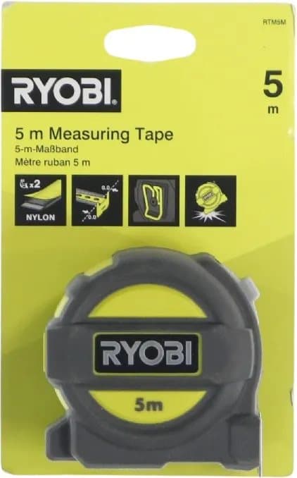 Tape Measure RYOBI RTM5M 5 m 5132004360