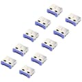 Miniatyrbild 1 av 4: Renkforce RF-4695230 USB-portlås Set 10 st Silver-blå