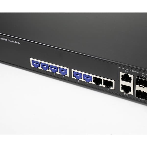 Renkforce RF-4695234 RJ45 LAN Portlås Set 10 st Silver-blå inkl. 1 nyckel