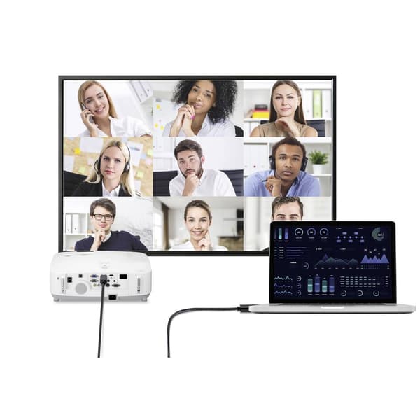 Renkforce DisplayPort / HDMI Adapterkabel DisplayPort-kontakt, HDMI-A-kontakt 2.00 m Svart RF-4600632 DisplayPort-kabel