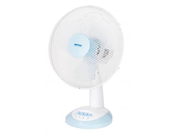 MPM MWP-16, Kotitaloustuuletin lavoilla, Valkoinen, Taulukko, 34,5 cm, 90°, Painikkeet