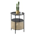 Miniatyrbild 1 av 7: [en.casa]® Soffbord Beaumont-45xØ35cm-metall-svart-sandfärg