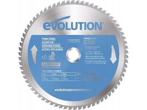 Evolution TCT tunt sågblad 255mm / 70z för geringssågar