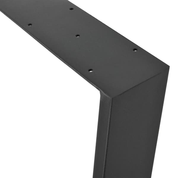 Bordsben set om 2 75x72cm svart matt [en.casa]