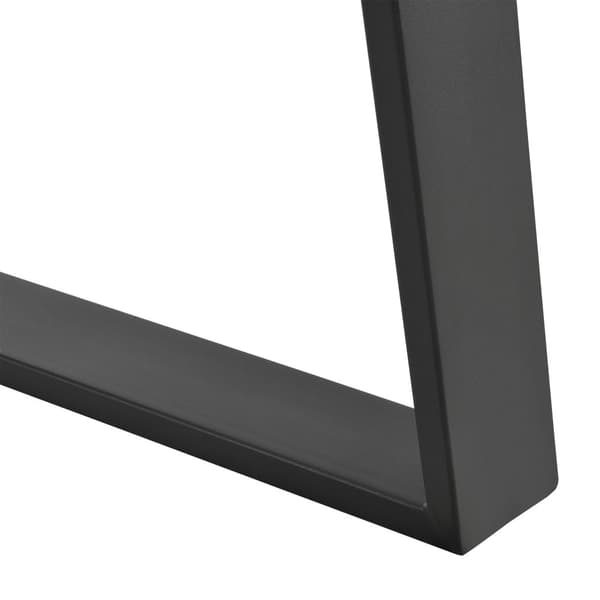 Bordsben set om 2 75x72cm svart matt [en.casa]