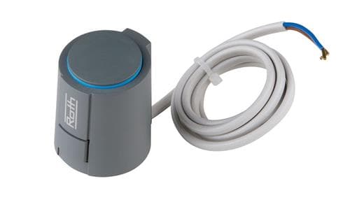 Roth Softline Thermomotor 230V NC, 1W, käytetään yhdessä 466397 028 + 466397 038 kanssa