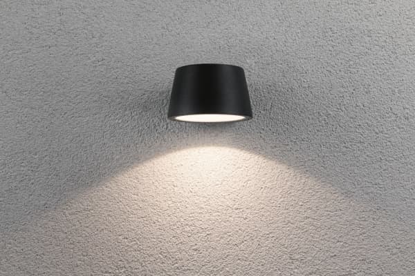 Paulmann 94452, Vegglys, Grå, Aluminium, IP44, Inngang, I