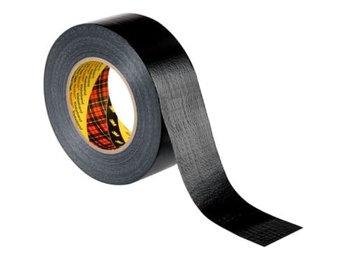 3M 2904D4850B, Musta, Niputus, Värikoodaus, Kiinnittävä, Merkintä, Suojaava, Tiivistävä, Polyeteeni, Lasi, Metalli, Muovi, 50 m, 48 mm