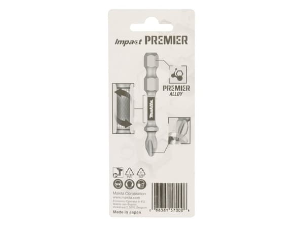 Makita Impact Premier - Skruvmejselhuvud - 2 delar - torx - T20 - hexagonalt - längd: 50 mm