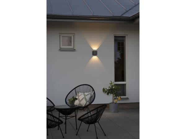 Konstsmide Chieri, Pinta, Neliö, 4 lamppu(a), 3000 K, IP54, Valkoinen