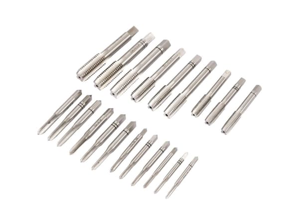 TOOLCRAFT 2266929 Kierresarja 21 osaa M3, M4, M5, M6, M8, M10, M12 DIN 352 HSS 1 kpl